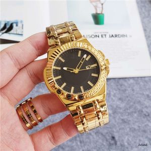 Gorąco sprzedający zegarek zespołu stalowego Xiaofan version version z kwarcowym z grawerowanym tekstem rzymskim z boku, elegancki temperament dla kobiet