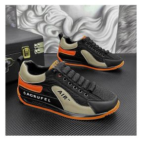 Sapatos 2024 Novos homens vulcanizados tênis de tênis esportes pu slipon mix color cor de skate de peles de peles