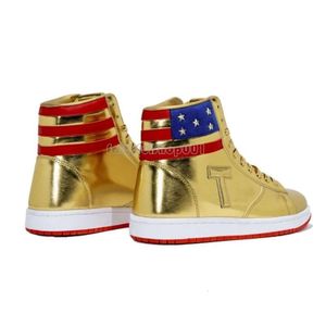 Mais vendidos T Trump Basketball Sapatos casuais o Never Surrender High-tops Designer 1 TS Running Gold Custom Men Outdo Sneakers Comft Spt Trendy Lace-up com 834