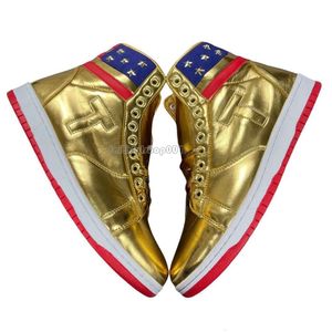 Toppsäljande T Trump Basketball Casual Shoes The Never Surrender High-Tops Designer 1 Ts Running Gold Custom Men Outd Sneakers Comft SPT Trendy Lace-Up med 114