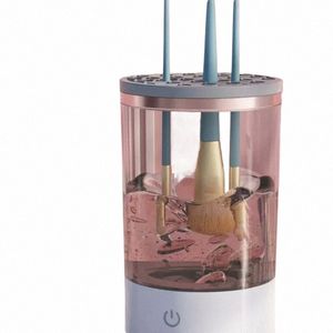 USB-laddning av elektrisk makeupborste renare maskin: 3-i-1 automatisk kosmetisk borste snabba torrrengöringsverktyg 88TP#