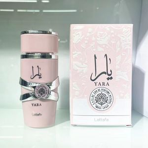 Profumi lattafa 100ml bade al oud ametista fragranza uomini donne eau de parfum 3,4 once di lunga durata edore di lungo odore di lunga durata Edp neutro profumo neutro in Arabia arabia spray di colonia rosa