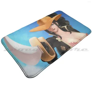 Carpets Nico Robin Film Z Mat Rug Non-Slip Water Absorb Door Carpet Anime Manga One Piece