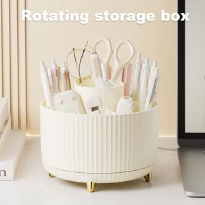 Storage Boxes 360° Rotating Cosmetics Box Large Capacity Makeup Organizer Multifunctional For Home Bedroom Dresser