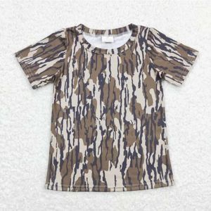 衣類セット到着RTS卸売子供半袖トップ幼児の男の子夏の迷彩camoプリントティーボーイズTシャツの子供服