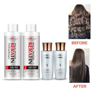 Masken 120 ml M Keratin ohne Formalin Cocount Keratin-Behandlung Reinigungsshampoo mit Haarpflegeset für lockiges Haar