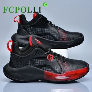 Boots New Cool Basketball Boots Men Women Luxury Brand Male Basketball Sneaker Leather Ladies Basketball Sport Shoes High Top Shoe Boy