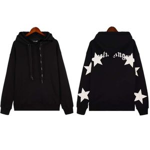 Palm Hoodie High Version Angels Star Print High Street Casual Blak Trend