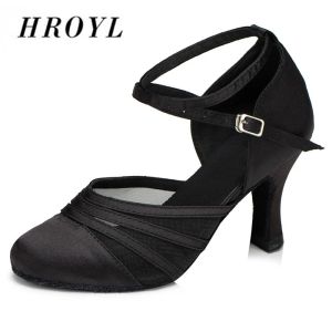 Сапоги Hroyl Women Latin Dance Shoes для девочек женские бальные бальные туфли танго танго 10/8,5/7,5/6/5см каблуки оптовик