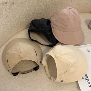 Wide Brim Hats Bucket Hats Womens UV resistant sunshade hat womens casual adjustable outdoor beach hat fisherman hat 24323