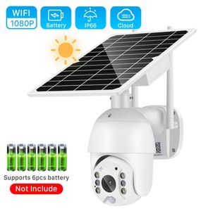 Altre telecamere CCTV Telecamera Wi-Fi 1080P Telecamera PTZ con pannello solare da 8 W Telecamera esterna impermeabile da 2 MP Allarme PIR Rilevazione di movimento Telecamera di sicurezza CCTV1176893