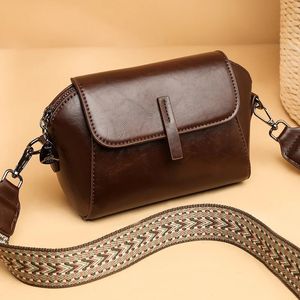 High Quality Small Crossbody Bag Women Trend Luxury Oil Wax Leather Shoulder Fashion Ladies Handbag And Messenger Purse 240322