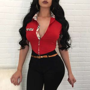 Blusas femininas e lapela camisetas camisa sólida femme xadrez casual manga longa escritório senhoras roupas elegantes blusa sexy tops tamanho asiático venda quente