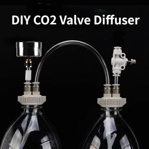 水族館DIY CO2バルブディフューザー水族館供給水槽水草草草自家型二酸化炭素発電機キット