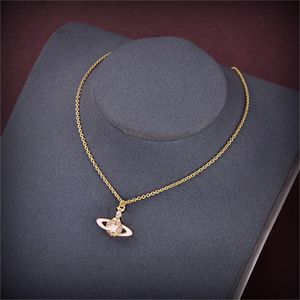 Роскошные дизайнерские ожерелья с подвесками с надписью Viviane, золотые колье, женские модные украшения, металлическое жемчужное ожерелье cjeweler Westwood 675