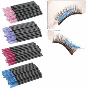 50 шт. Eyel Extensi Brush Тушь для ресниц Палочки Аппликатор Катушки Одноразовые брови Глаз L Кисти для макияжа Красота Косметические инструменты q8US#