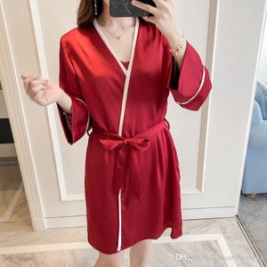 Women's satin pajamas silk pyjama set spaghetti strap v-neck summer pijama set backless sexy pajamas for women long pant pajama 003