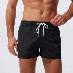 Herren-Shorts, atmungsaktiv, Taschen-Urlaubsanzug, Herren-Schwimmshorts ohne Netz, lässige Herren-Shorts, sexy Badebekleidung, solide Herren-Schwimmhose 24323