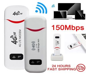 Routery 4G LTE ROUTER Wireless USB Mobile Mobile Broadband 150 Mbps Modem Stick SIM karta USB Adapter Wi -Fi bezprzewodowa karta sieciowa ADA1923557