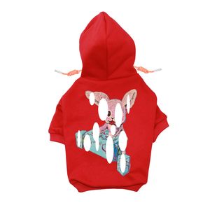 Dog Apparel Designer Clothes Brand Soft And Warm Dogs Hoodie Sweater With Classic Design Pattern Pet Winter Coat Cold Weather Jackets Otjb5