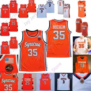 Syracuse Orange Basketball Jersey NCAA College Anthony Buddy Boeheim Joseph Girard III Waiters Benny Williams Cole Swider Symir Torrence Hug