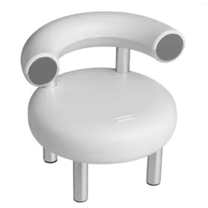 テーブルランプLEDデスクランプ特異な椅子小型USB充電学生リーディングナイトライトホワイト