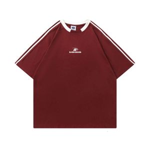 China-Chic-Marke American Splicing, kurzes T-Shirt für Männer und Frauen, das Same Summer Lovers High Street Loose Half Sleeve Top T-Shirt