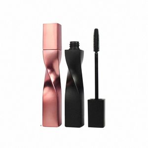 DIY Matte Black Mascara Tube Hurtowa kosmetyka różowe złoto kremowe kremowe narzędzia do brwi pędzel makijażowy 15es##