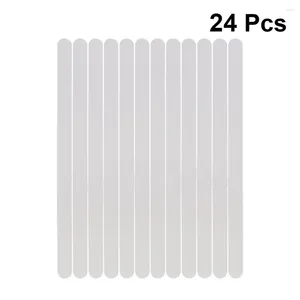 Tapetes de banho 24pcs anti-tiras transparentes adesivos de chuveiro