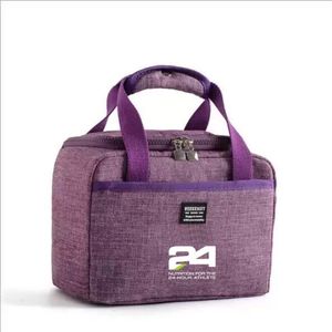 24 Borsa per il pranzo isolante portatile Addensare Borsa termica per alimenti da picnic con isolamento termico Borsa per il ghiaccio Borsa per il ghiaccio unisex 240312