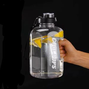 1L22L Largecapacity Sport Water Cup Ketness Kettle Summer Outdoor Ton Ton Butelka Przenośna z znacznikiem czasu 240320