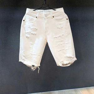 Men's Shorts Summer shorts hip-hop button zipper mens summer shorts perforated cotton mens summer shorts mens clothing 240323
