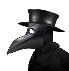 New plague doctor masks Beak Doctor Mask Long Nose Cosplay Fancy Mask Gothic Retro Rock Leather Halloween beak Mask267v3653912