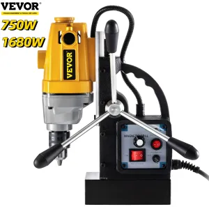 Boormachine VEVOR Trapano Magnetico 750W 1680W Trapano Elettrico Multifunzionale a Velocità Continua con Foro di Raffreddamento Antipolvere