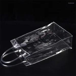 Storage Bags Bottled Transparent Show Individuality Versatile Convenient Fashionable Bag Milk Tea Cup Pvc Wash