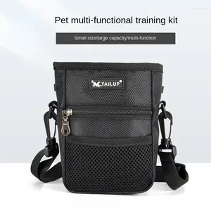 Transportador de cães portátil viagem lanche tratar sacos fácil armazenamento cinto saco de treinamento para animais de estimação clip-on bolsa dispensador de cocô suprimentos ao ar livre