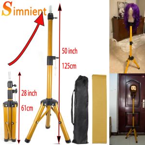 Standlar Ayarlanabilir Peruk Stand Tripod Wig Tripod Stil için Stand Mankeni Tripod Manken Kafası Stand Kozmetolojisi Kuaförlük Eğitimi