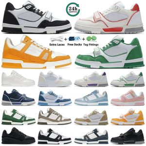 con scatola Uomo Donna Scarpe casual Pelle Stringate Veet Pelle scamosciata Nero Bianco Rosa Rosso Blu Giallo Verde Uomo Donna Scarpe da ginnastica Sportive Scarpe da ginnastica Scarpe con plateau all'aperto dhgate