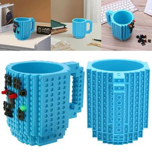 Mugs Creative Coffee Drinkware DIY Block Puzzle Mug Portable Cute Milk Tumbler Birthday Gifts For Friends