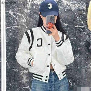 Womens Jackets Designer CE * 23ss Autumn/winter New Contrast Color Thickened Cotton Cladding Workwear Baseball Suit Jacket Coat Versatile Loose Top 0C75