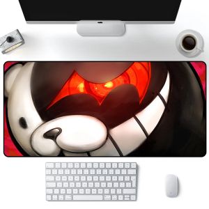 Pad Danganronpa Monokuma Mouse Pad Grande Gaming Mousepad Gamer XXL Computer Ufficio Tappetino per mouse Tappetino per tastiera Tappetino per scrivania Laptop Mausepad