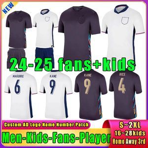 KANE 24 25 New Englands STERLING SAKA MAGUIRE versione tifoso della squadra nazionale Maglia da calcio Coppa Europa STERLING PHILLIPS maglia da calcio casa lontano uniformi per bambini