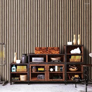 Wallpapers 10mx45cm Wood Grain Background Wall Self-adhesive Wallpaper Desk Cabinet Furniture Renovation PVC Waterproof Stickers