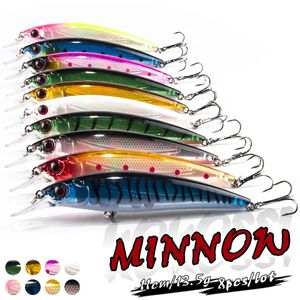 8PCSLot 11cm 135g Angelköder im klassischen Stil Minnow Bait Tackle Lure Set HQ051 240313