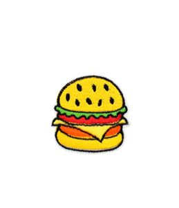 10 adet hamburger çocuklar için işlemeli yamalar Giyim Demir Transfer Üzerine Demir Kot için Yemek Yaması DIY Nakış Rozeti Üzerine Dikiş 6921622