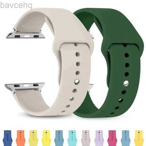 Titta på Bands Band för Watch 40mm 44mm 49mm 45mm 41mm 38mm 42mm Silicone Strap Armband Iwatch Series SE 9 8 7 6 5 3 Ultra 2-band 24323