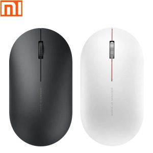 원래 Xiaomi MI 휴대용 원격 무선 광학 마우스 2.4GHz 스마트 컴퓨터 Windows 7 8 10 Mac OS 10.8 무선 마우스 2