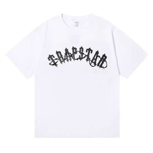 Trapstar Summer Fashion Märke Kort ärm T-shirt Män lösa par bär ren bomullsbotten för män och kvinnor