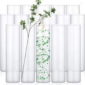 Vases 16 Pack Glass Clear Cylinder Tall Floating Candle Holders Vase Home Decorations Room Decor Decoration Garden