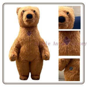 Mascot Costumes Brown Polar Bear Adult Fur Plush Mascot Animal Character Iatable Costume Party Activities